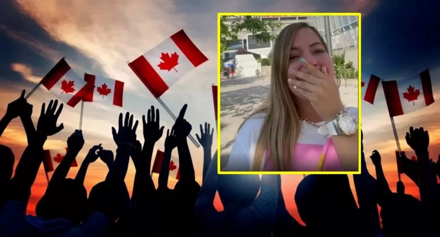 Bloguera colombiana celebró llorando que Canadá le dio residencia