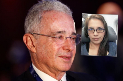 Álvaro Uribe Vélez y Deyanira Gómez, que pasó de víctima a investigada en el proceso