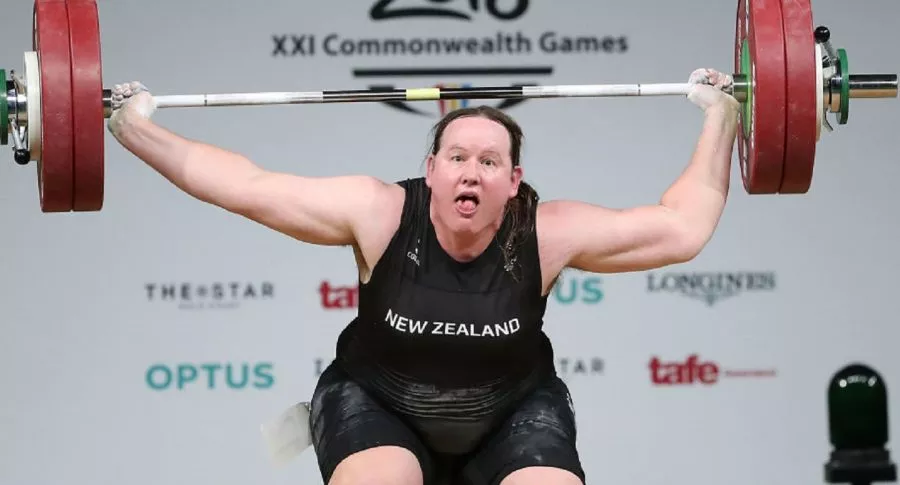 Laurel Hubbard, atleta trans de Nueva Zelanda. 