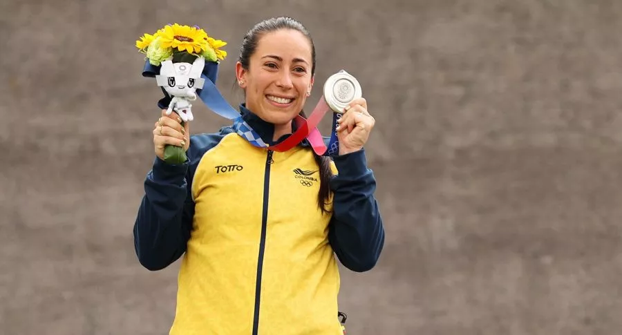 Mariana Pajón celebró segundo lugar en Tokio 2020 y terminó lesionada
