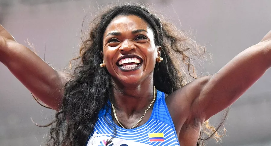 Qué dijo Caterine Ibargüen al pasar a la final de los Juegos Olímpicos de Tokio. Imagen de la saltadora colombiana.