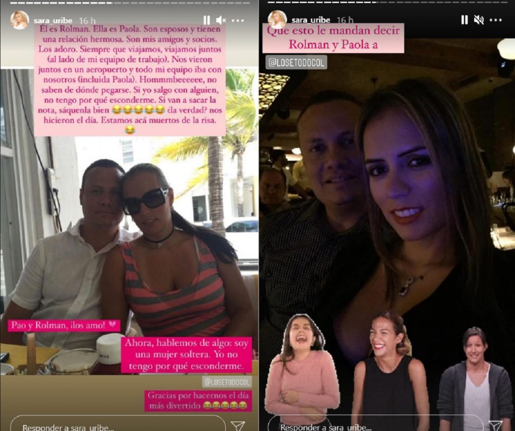 Capturas de pantalla historias Instagram sara_uribe.