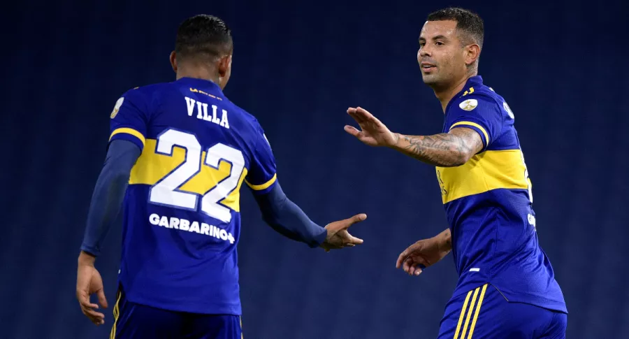 Foto de Sebastián Villa y Edwin Cardona, en nota de qué pasa con colombianos en Boca Juniors.