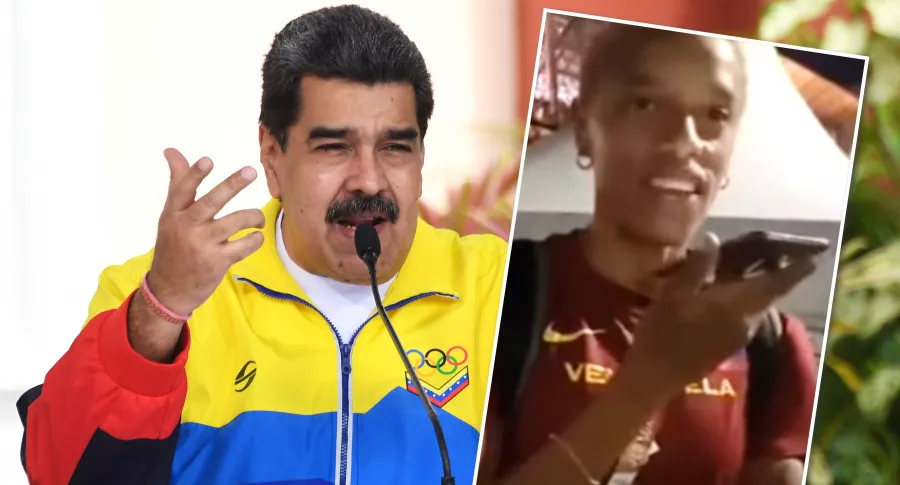 Llamada de Nicolás Maduro a Yulimar Rojas tras oro en Juegos Olímpicos de Tokio. Fotomontaje: Pulzo.
