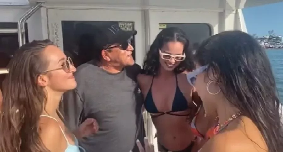 Video de 'Poncho' Zuleta bailando con jóvenes mujeres en Miami.