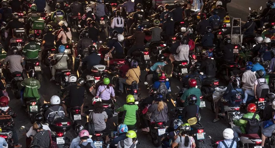 Motos ilustra nota sobre trancón de 5 horas que armaron motociclistas en Cali