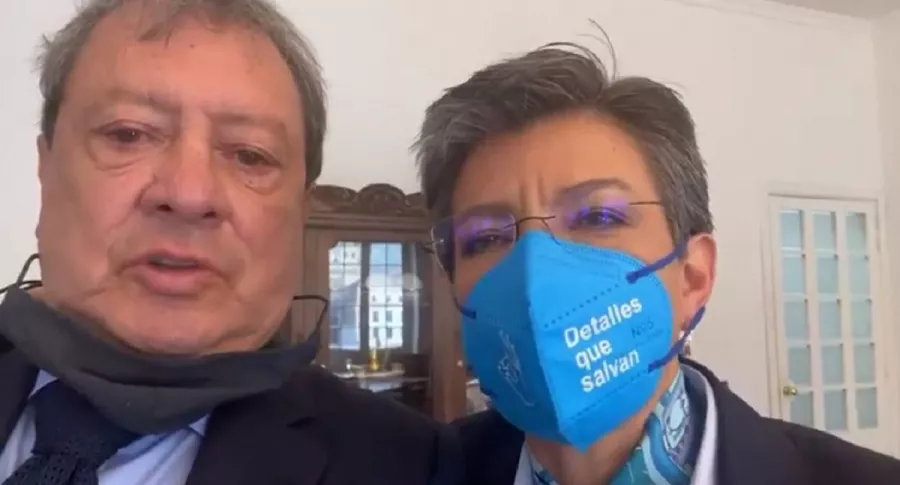 (Video) Reunión de Claudia López y Mario Hernández luego de pelea en Twitter