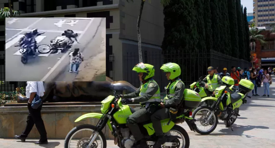 Video: Policía en Bello, Antioquia, frustró robó de moto y enfrentó a ladrones