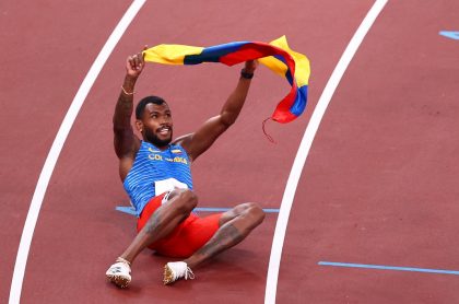 Imagen de Anthony Zambrano que ilustra nota, Juegos Olímpicos: única medalla masculina atletismo Colombia