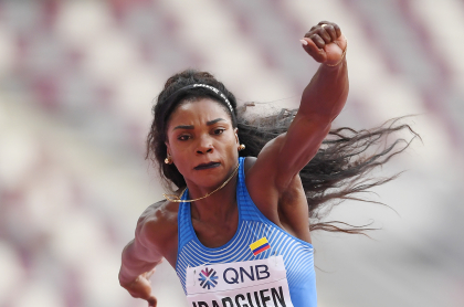 Caterine Ibargüen, que aclara que temrminó su carrera en Olímpicos y no deportiva