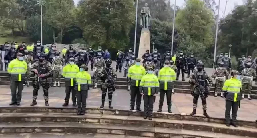 Imagen de Policía y Ejército que protegerán Puente de Boyacá, por manifestaciones del 7 de agosto