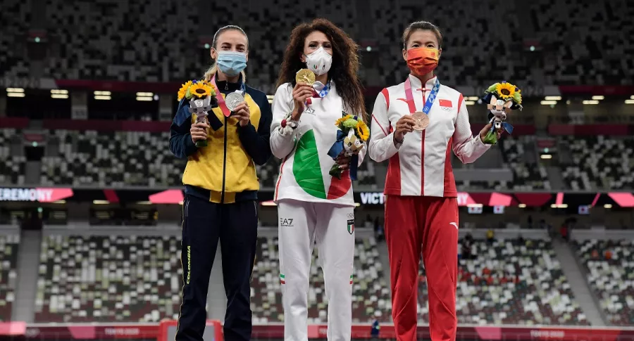Sandra Lorena Arenas, Antonella Palmisano y Liu Hong subieron al podio por la marcha de 20 kilómetros en Tokio 2020.