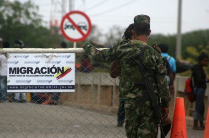Imagen de la frontera entre Colombia y Venezuela. 
