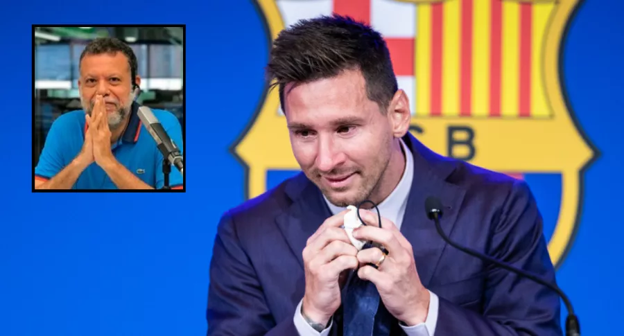 Imagen de Lionel Messi que ilustra nota; Alberto Linero y Néstor Morales lloraron por el '10'