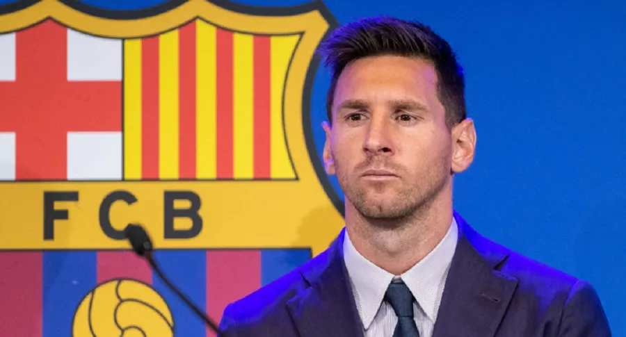 Lionel Messi, en su despedida del FC Barcelona.