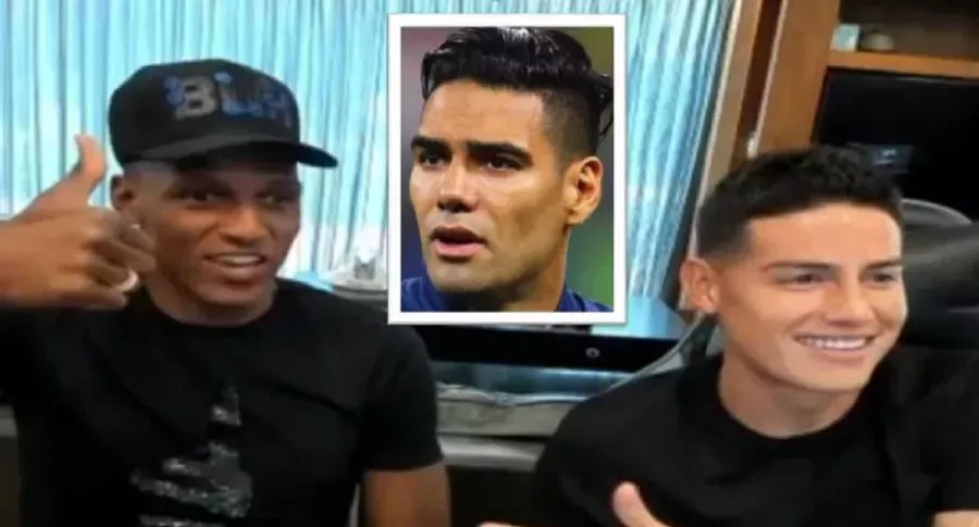 Yerry Mina aprovechó la transmisión en Twitch para contarle a James Rodríguez la anécdota que tuvo durante un entrenamiento con Falcao García. 