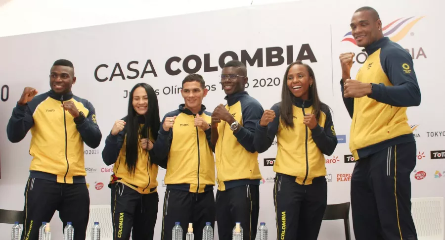 Los boxeadores colombianos que fueron a Tokio 2020.