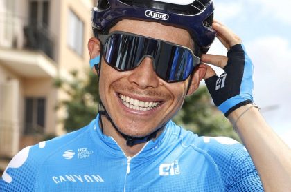 Miguel Ángel 'Supermán' López renovó con el Movistar Team por 2 años más. Imagen del ciclista colombiano.