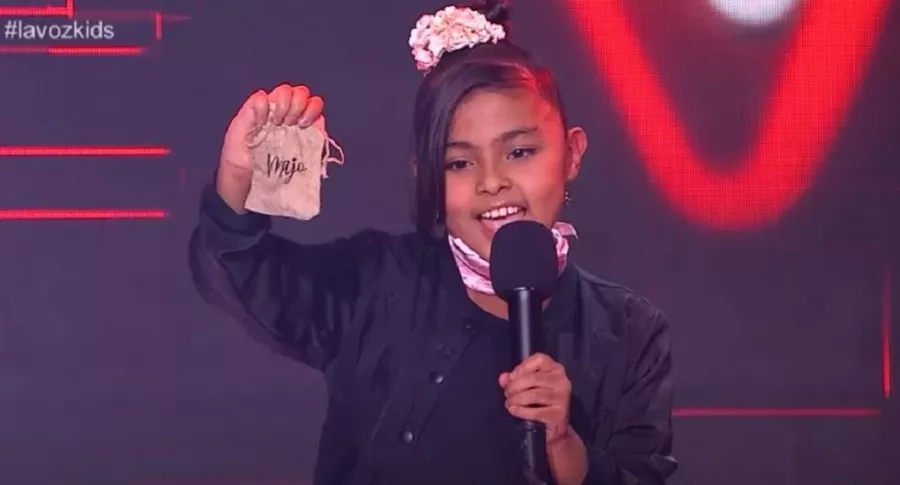 María José, la niña cantante que les regaló piedras a los jurados de 'La voz kids'