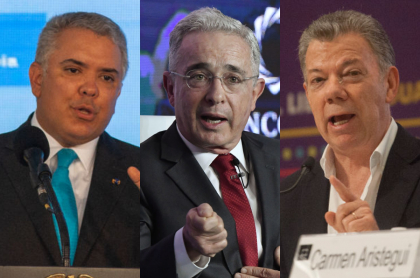 Fotos de Iván Duque, Álvaro Uribe y Juan Manuel Santos, en nota de condolencias a Ardila Lulle.
