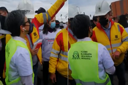 Claudia López fue abucheada hoy en Kennedy, sur de Bogotá, durante un recorrido.