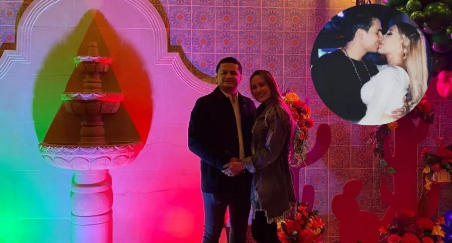 Foto de Andrés Gutiérrez y su esposa y de Luisa Fernanda W y Pipe Bueno, en nota e fiesta que hizo el socio en el restaurante Rancho MX.