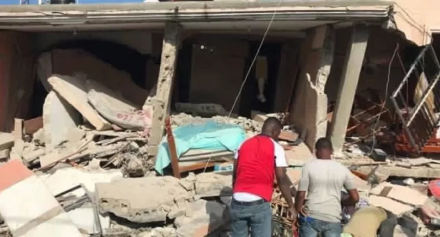 Imagen de terremoto en Haití: primer ministro pide ayuda internacional