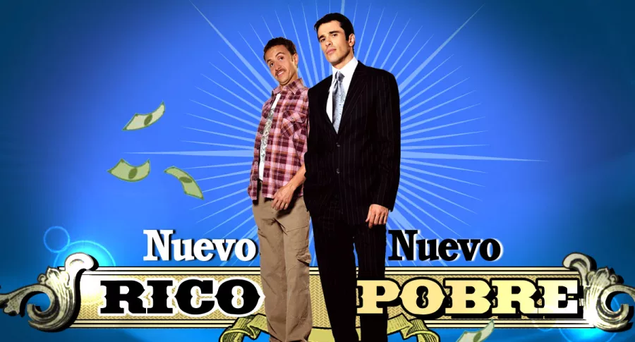 Martín Karpan y John Álex Toro en 'Nuevo rico, nuevo pobre', a propósito de cuándo la emiten en Caracol y a qué hora.