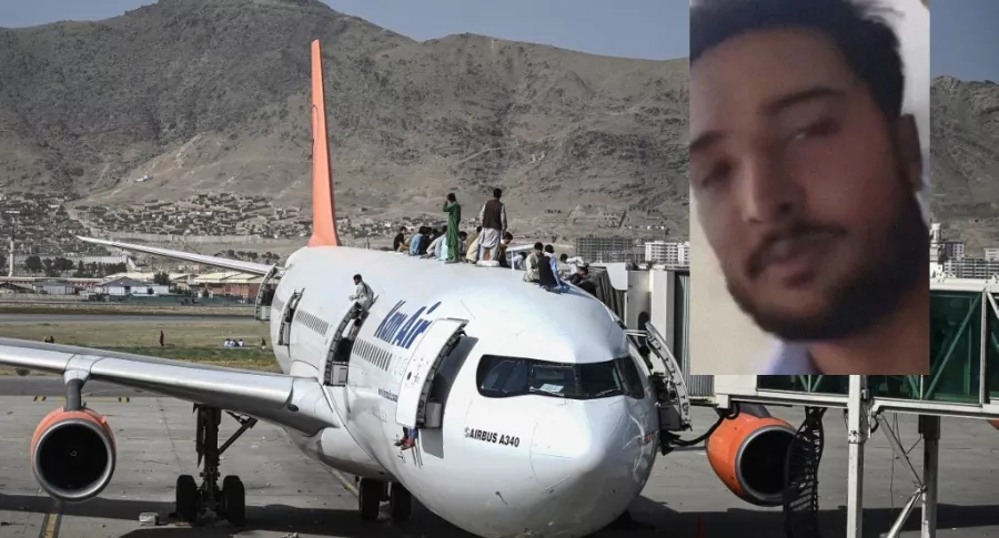 Aparece video de hombre que se grabó aferrado a avión que despegó de en Kabul