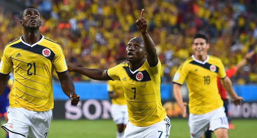 Jackson Martínez, Pablo Armero y James Rodríguez en Mundial de Brasil, a propósito de la rara historia que vivieron los jugadores de Colombia en ese evento y pocos saben.