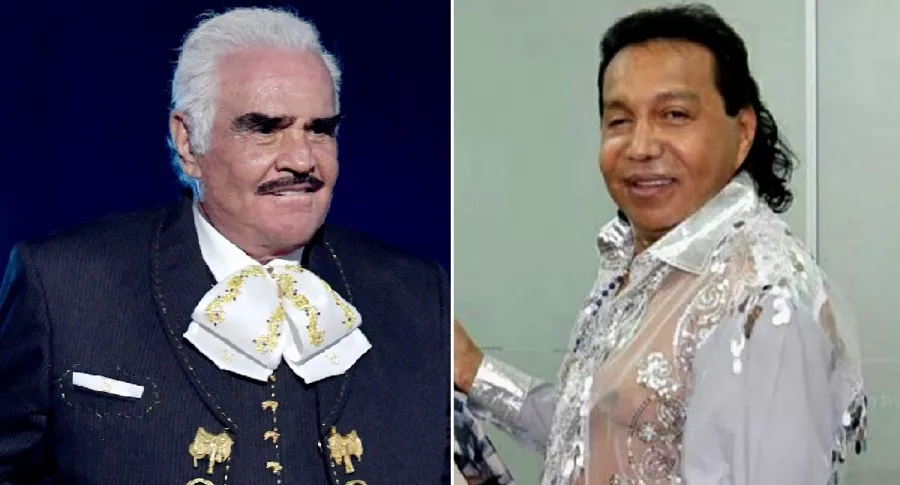 Vicente Fernández y Diomedes Díaz, a propósito de si es verdad que el cantante mexicano sufre Guillain-Barré como el colombiano.