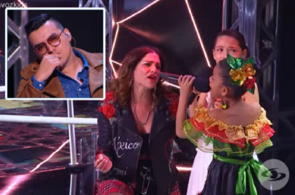 Natalia y Yeison Jiménez lloraron por batalla de niñas en 'La voz kids'