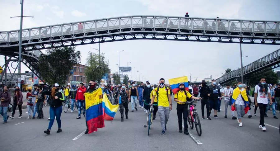 Cómo están las calles y Transmilenio por las protestas en Bogotá hoy