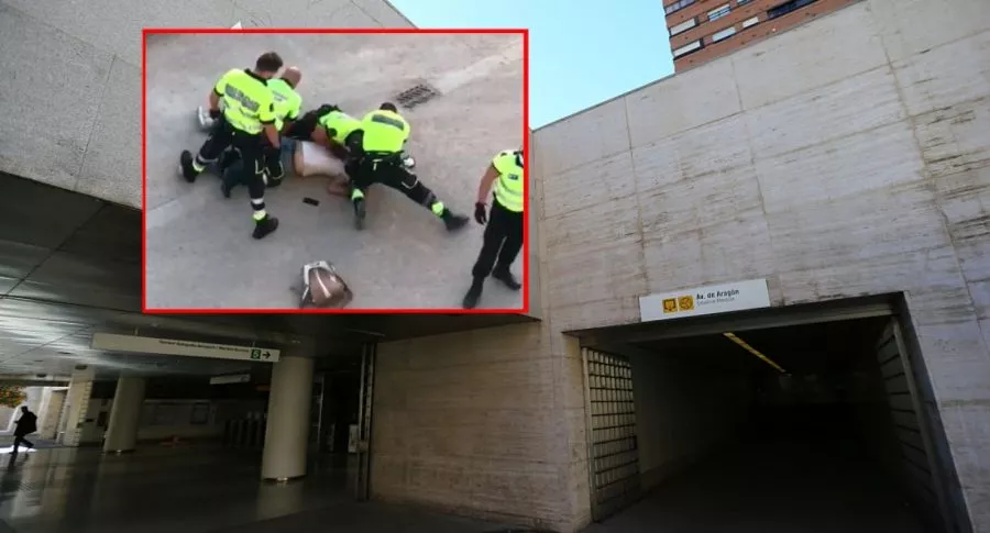 Video de colombiano asfixiado por vigilantes de metro de Valencia (España)