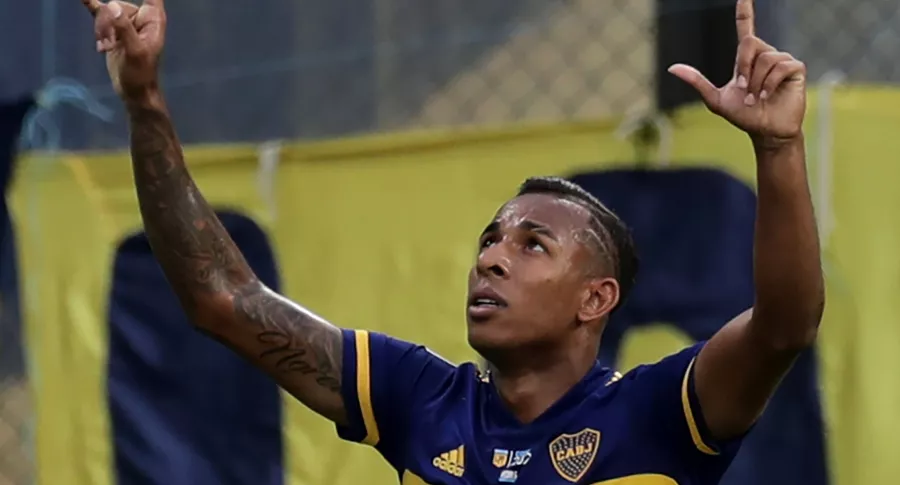 Sebastián Villa, de fiesta en Colombia en medio de polémica con Boca Juniors.