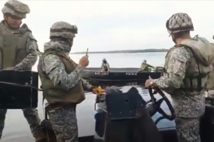 Problema entre militares de Colombia y Venezuela en el Río Negro.