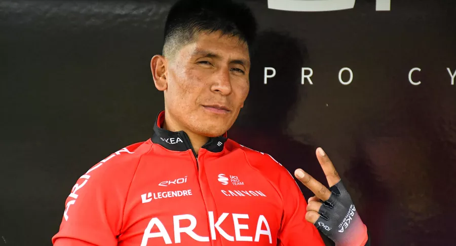 Nairo Quintana seguirá en el equipo Arkea-Samsic en la temporada 2022. Imagen del ciclista colombiano.