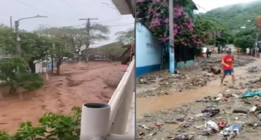 Imágenes de los destrozos causados por las lluvias y las inundaciones en varios departamentos del país 