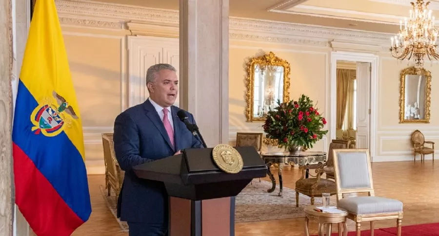 Iván Duque, presidente de Colombia, anunció recientemente el pasaporte COVID digital.  
