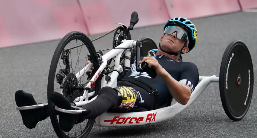 Imagen de un ciclista paralímpico que ilustra nota; en Bucaramanga, uno pide ayuda para ir a torneo en España