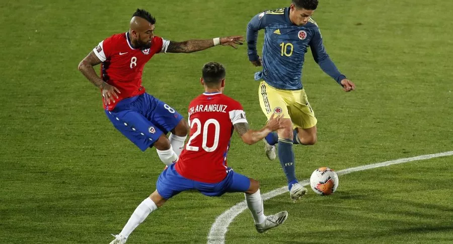 Colombia vs, Chile por eliminatorias mundialistas