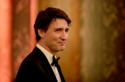 Imagen de Justin Trudeau, que recibió pedradas en acto de campaña en Canadá