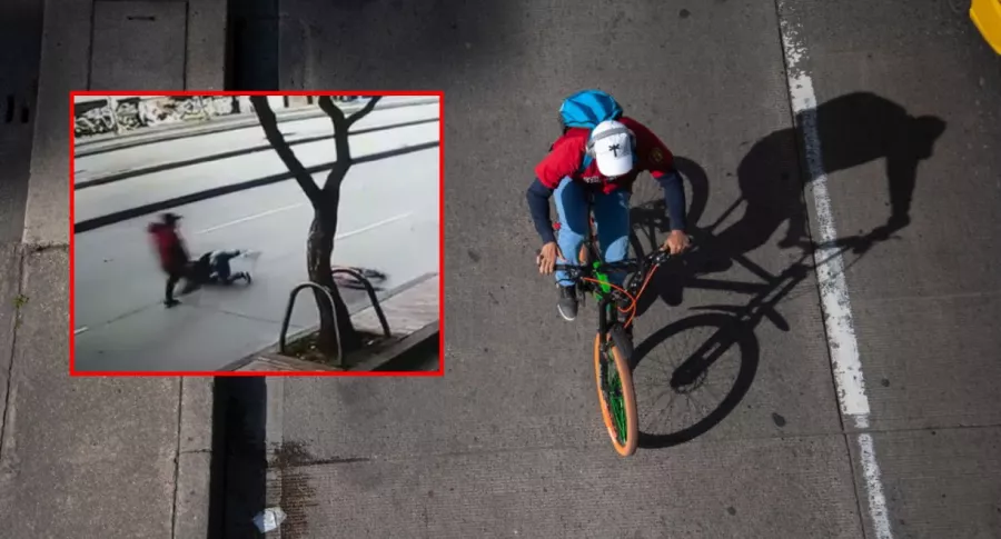 Video de nuevo robo de bicicleta en Bogotá publicado por el 'Patrullero RCN'