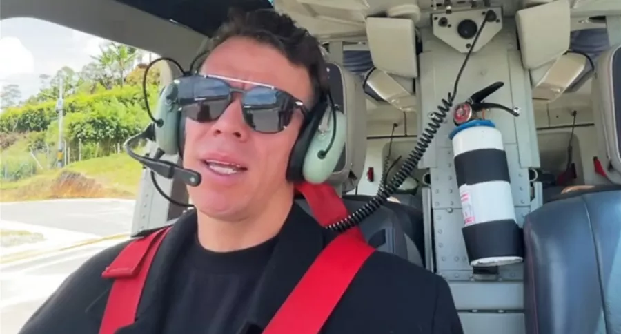 Rigoberto Urán aparece como piloto de helicóptero el video de Colanta.