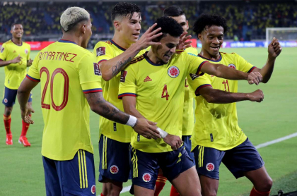 Foto de jugadores de Selección Colombia, en nota de cómo son las cuentas de Colombia para clasificar al Mundial de Catar 2022.