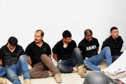 Colombianos detenidos en Haití. 