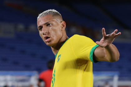 Richarlison, jugador de la Selección de Brasil, que dijo que su equipo no tiene rival en Sudamérica