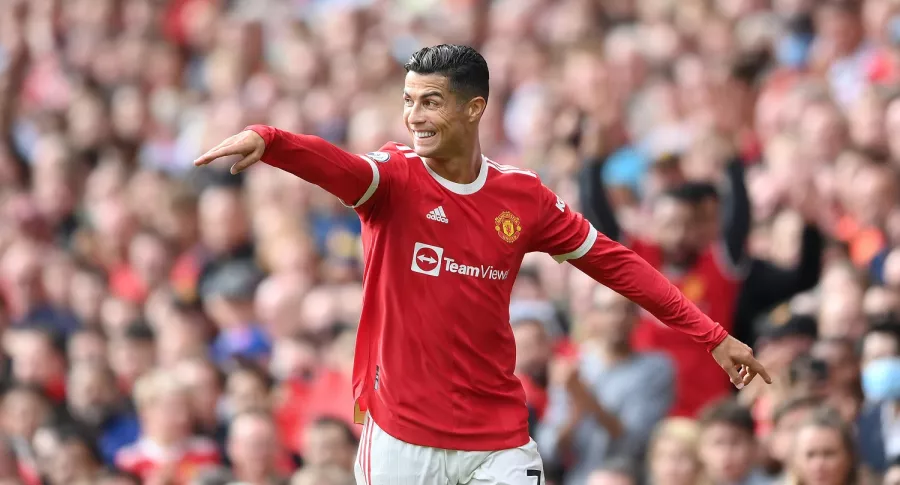 Cristiano Ronaldo, que debutó en Manchester United con doblete