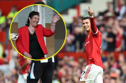 Mamá de Cristiano Ronaldo, que lloró de emoción en el debut de él en Manchester United, y el jugador