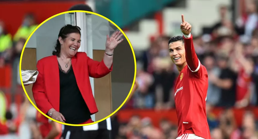 Mamá de Cristiano Ronaldo, que lloró de emoción en el debut de él en Manchester United, y el jugador
